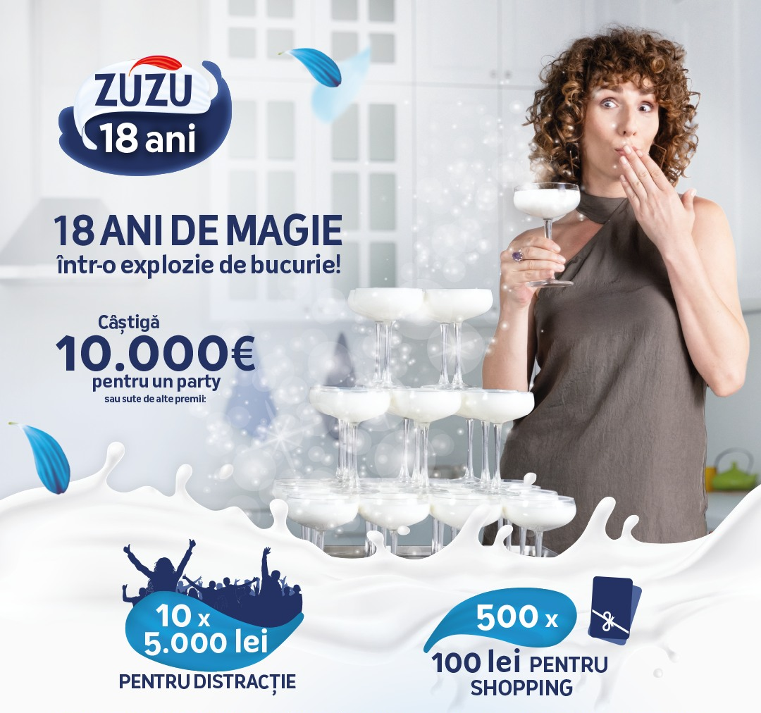 Concurs: Castiga 10.000 de euro pentru party de ziua ta, 10 premii in bani in valoare de 5.000 de lei fiecare si 500 de premii in bani in valoare de 100 de lei fiecare!