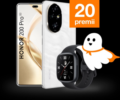 Concurs: Castiga unul dintre cele 10 telefoane mobile Honor 200 Pro Dual SIM